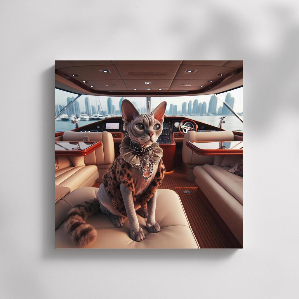 Devon Rex on a Yacht: Elegance and Comfort on Board