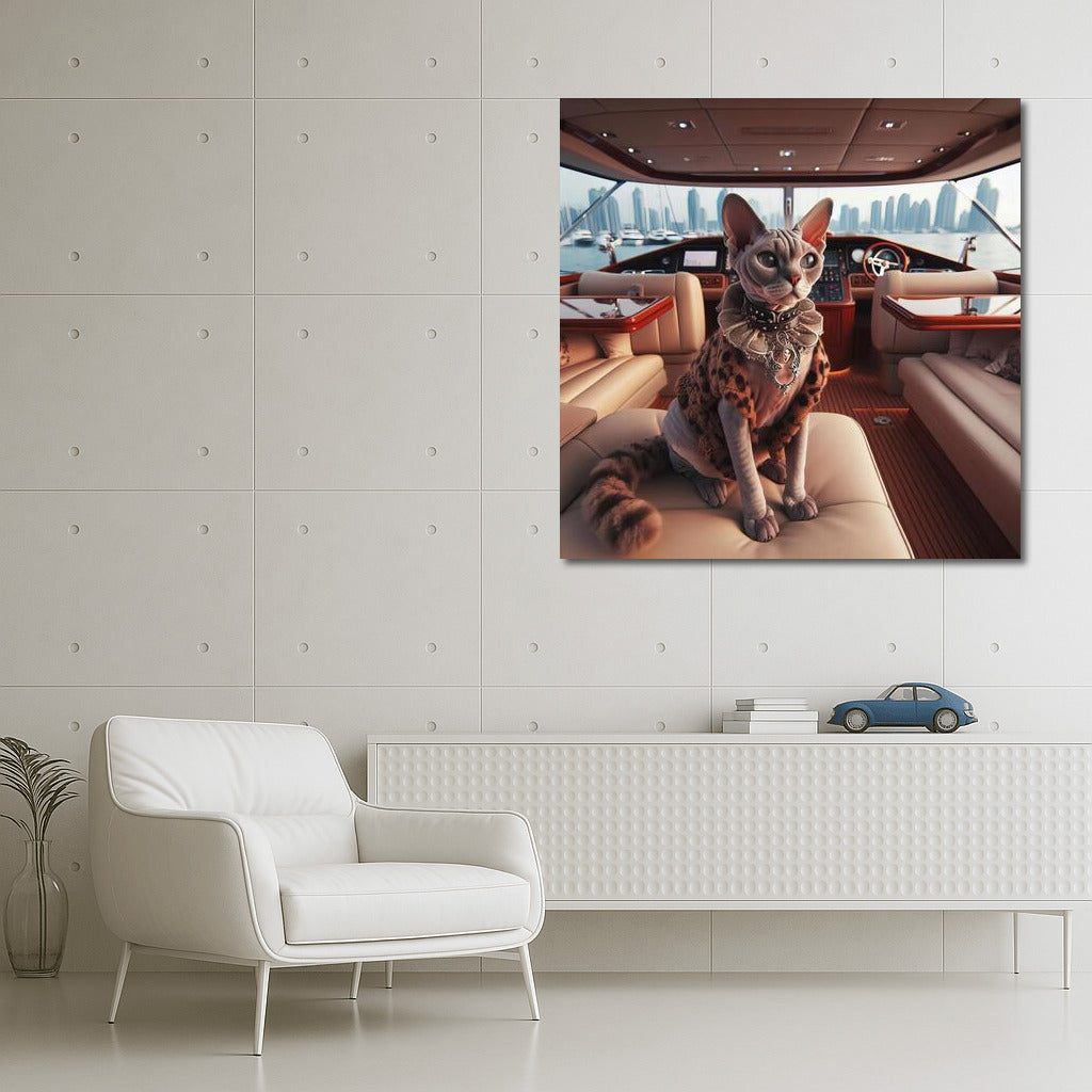 Devon Rex on a Yacht: Elegance and Comfort on Board