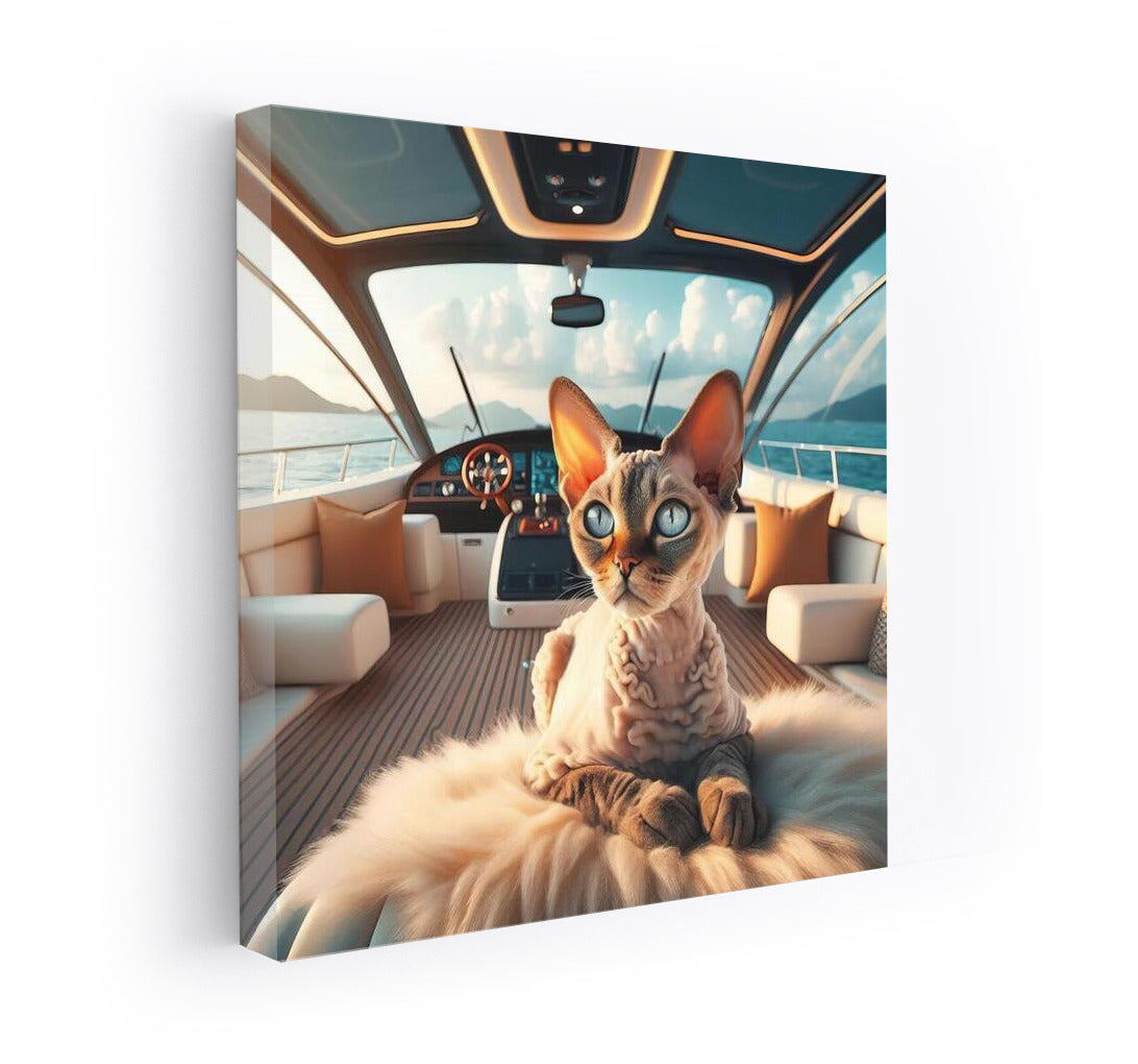 Devon Rex on a Yacht: Elegance and Luxury