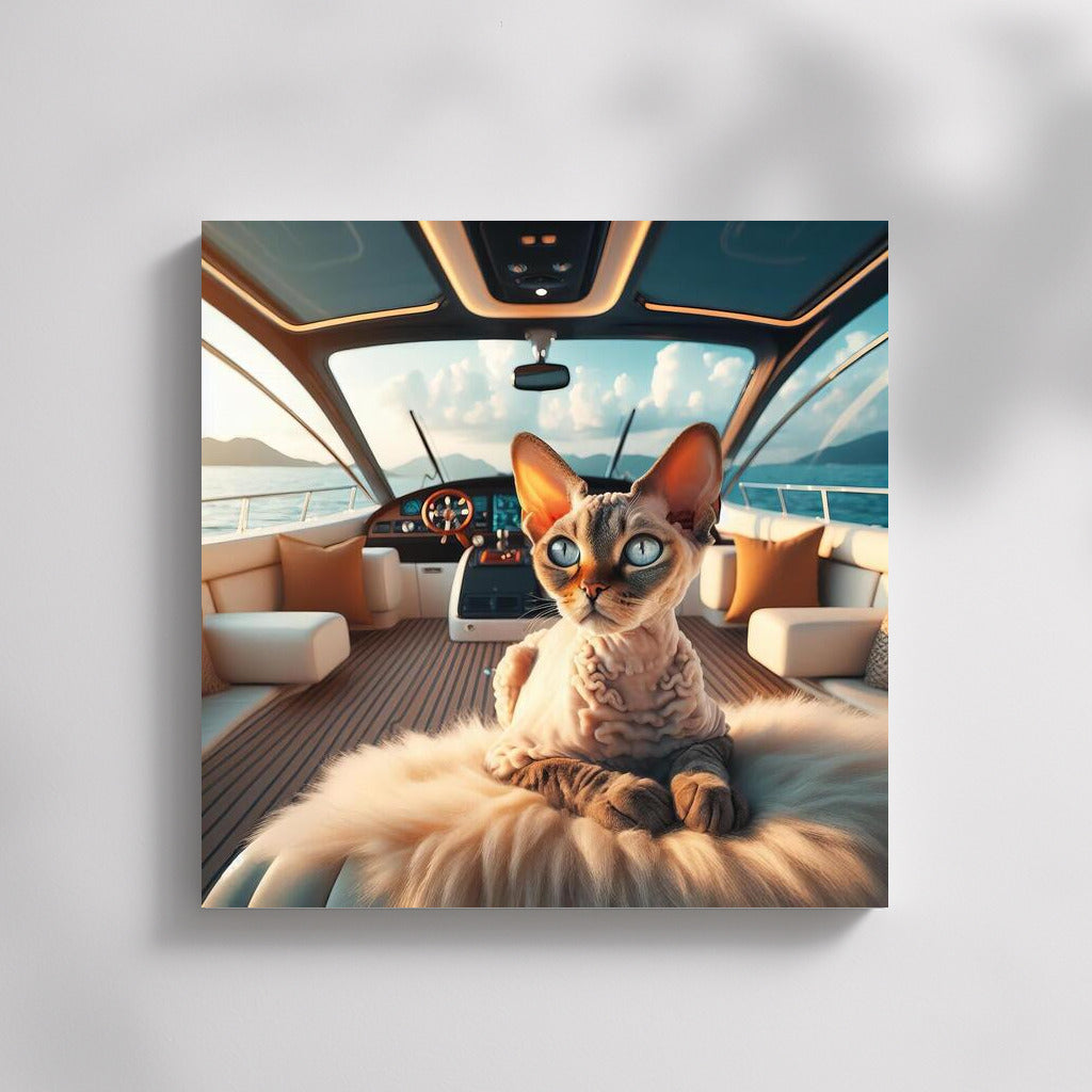 Devon Rex on a Yacht: Elegance and Luxury
