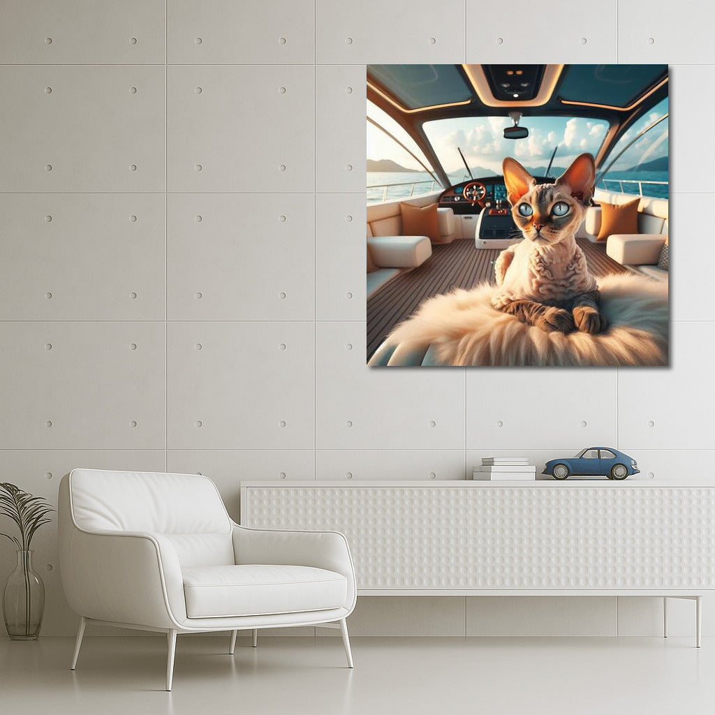 Devon Rex on a Yacht: Elegance and Luxury