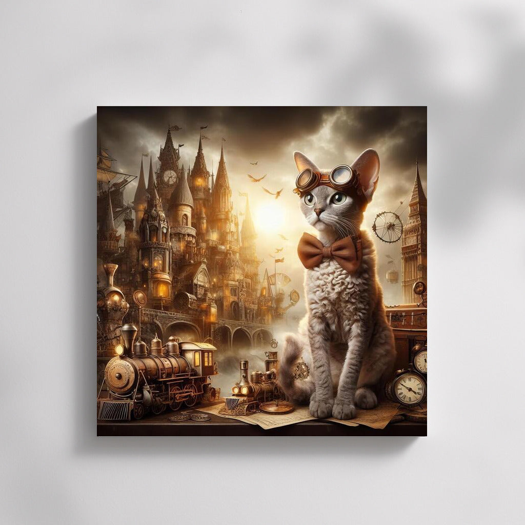 Devon Rex in Steampunk Adventure: Mysterious Journey for Dreamers