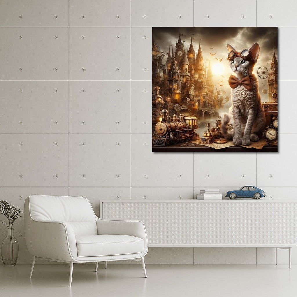 Devon Rex in Steampunk Adventure: Mysterious Journey for Dreamers