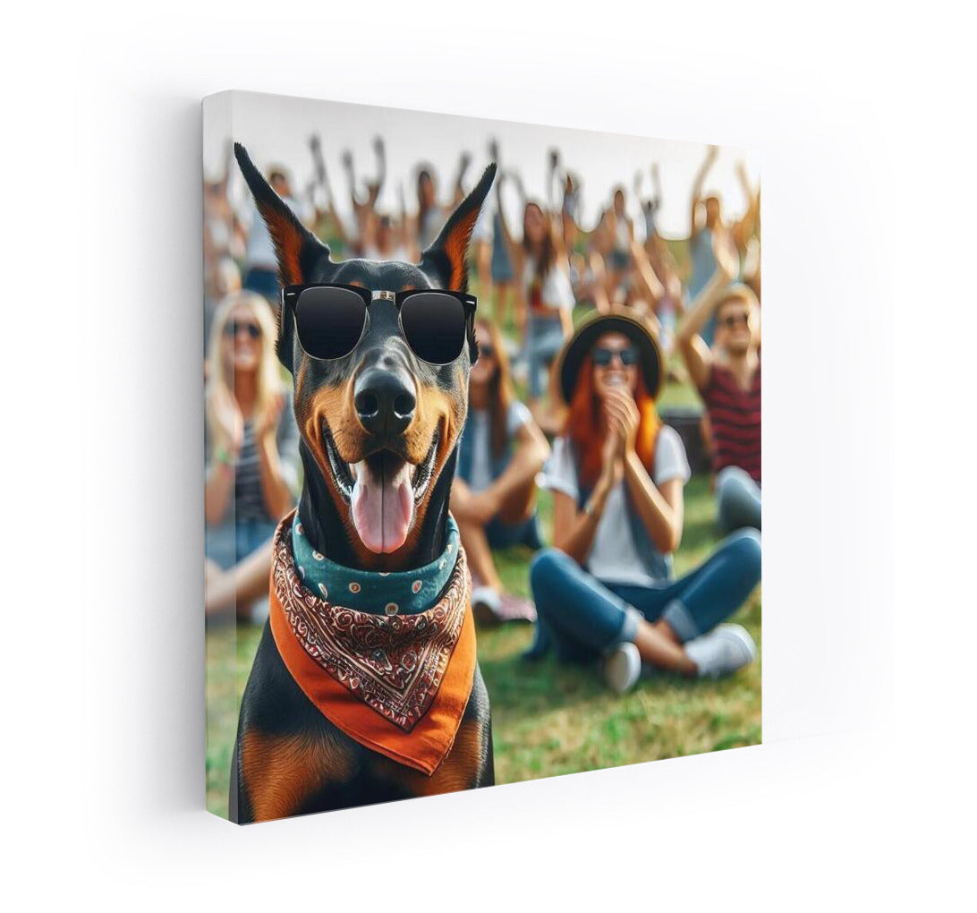 Doberman in Glasses: Open Air Concert