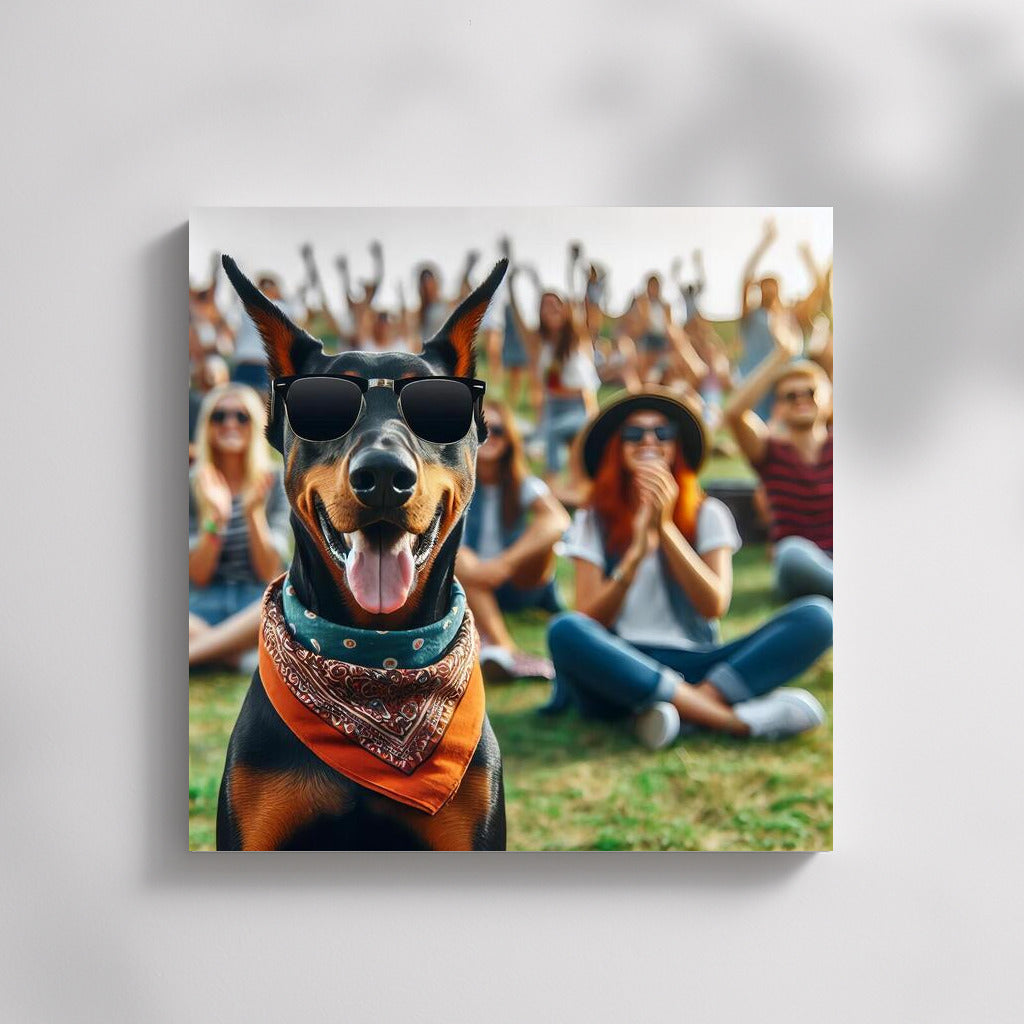 Doberman in Glasses: Open Air Concert