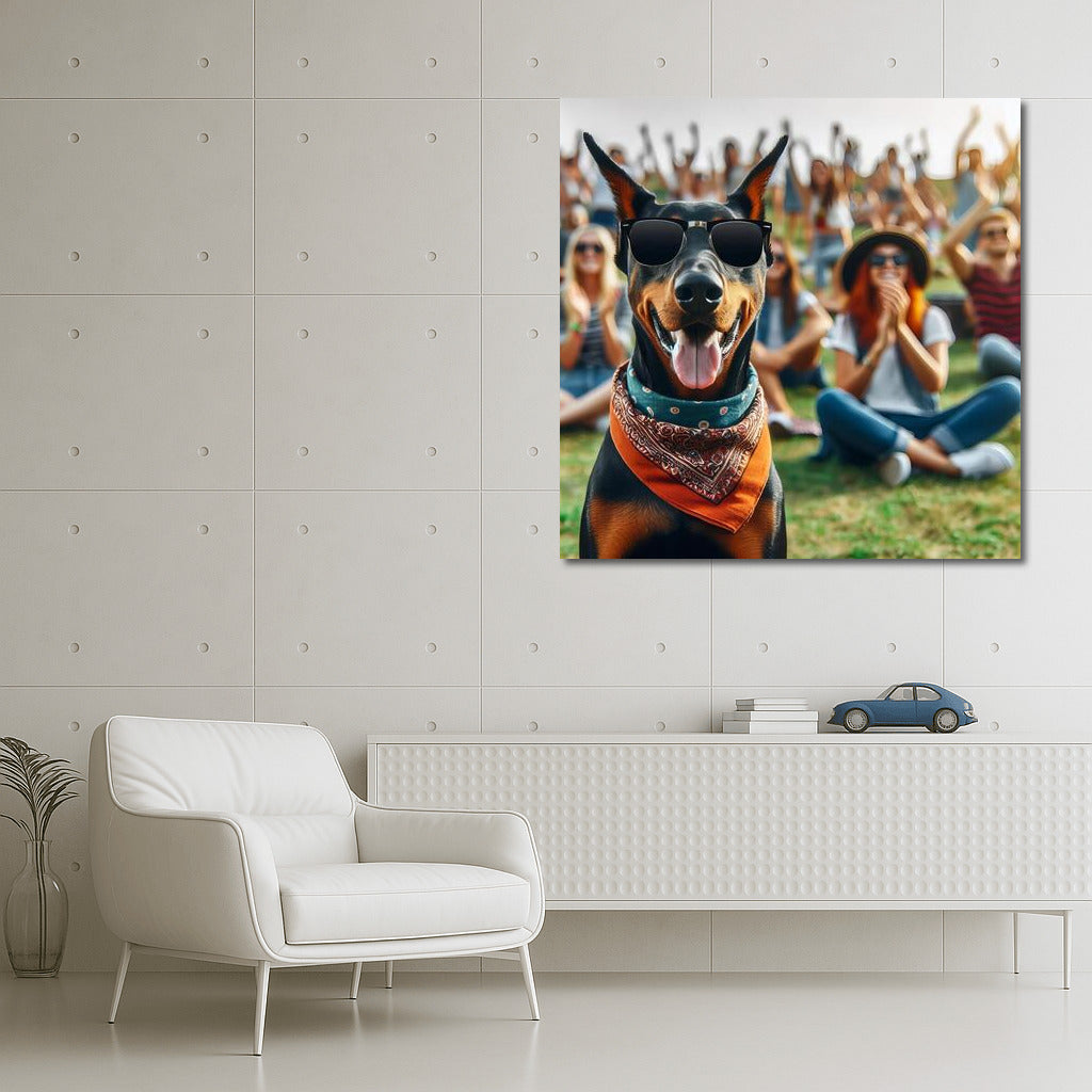 Doberman in Glasses: Open Air Concert