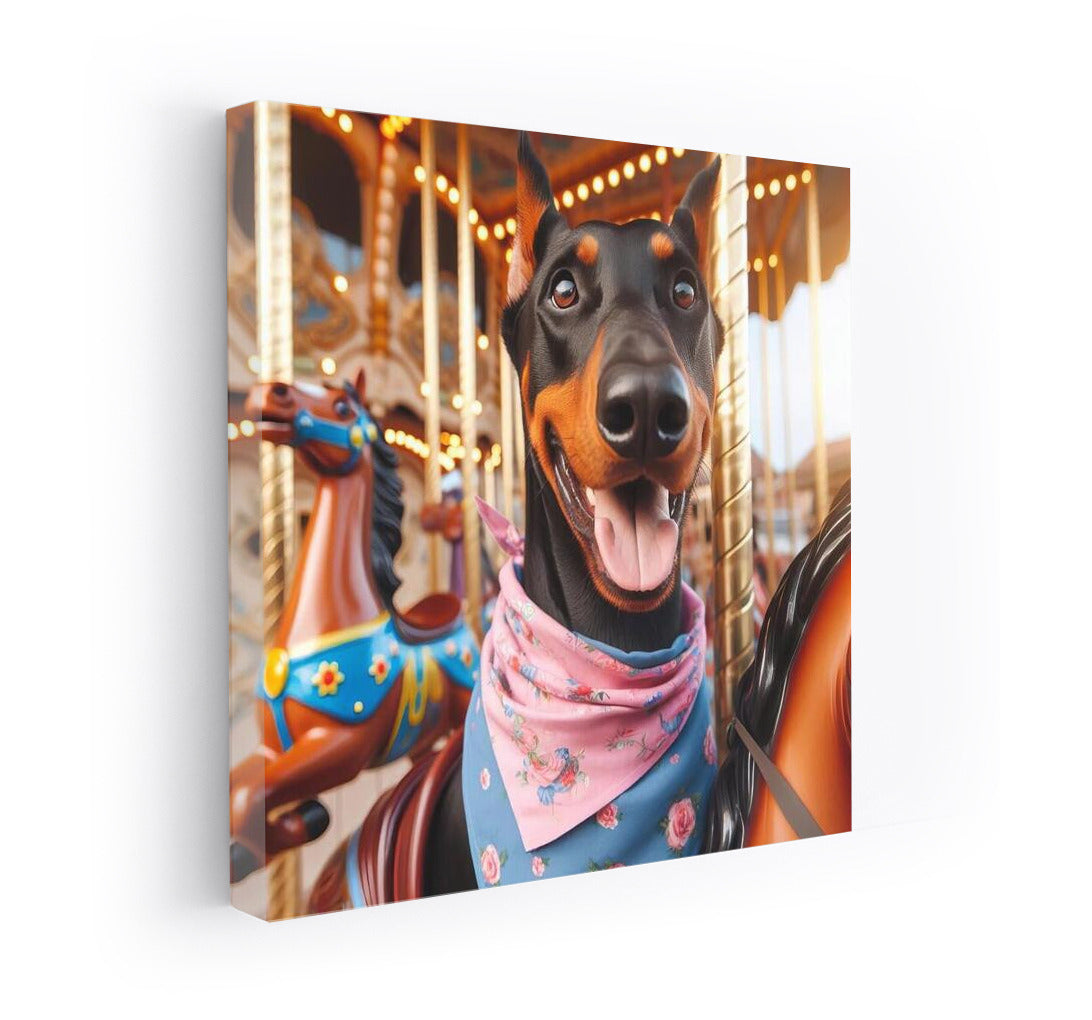 Doberman in Wonderland: Adventures in the Amusement Park
