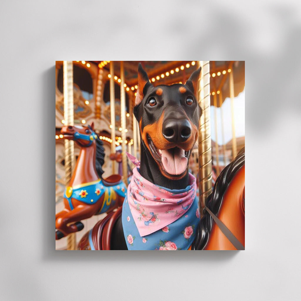 Doberman in Wonderland: Adventures in the Amusement Park
