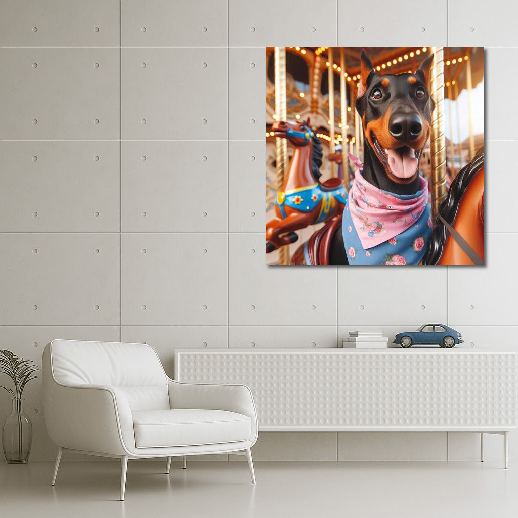 Doberman in Wonderland: Adventures in the Amusement Park