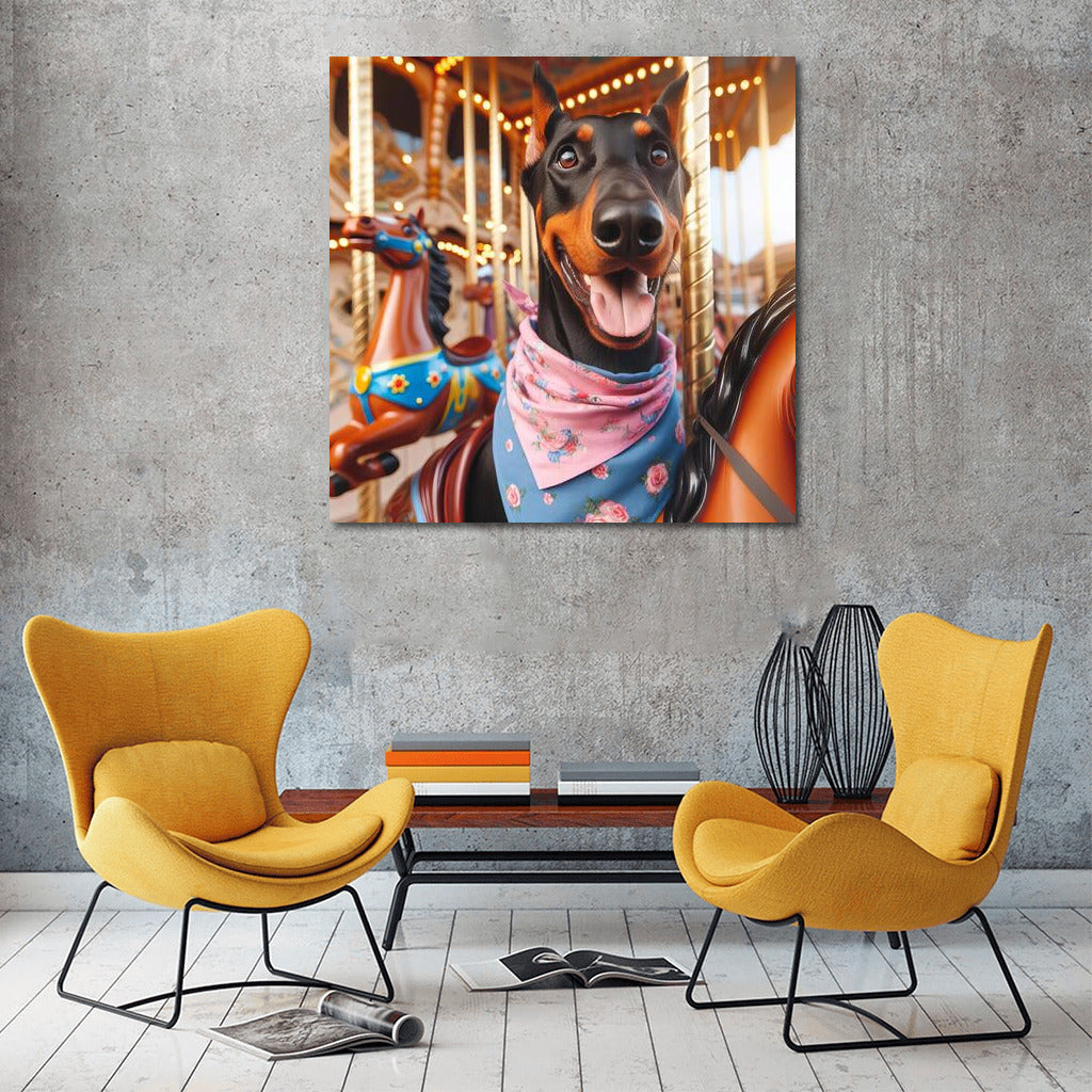 Doberman in Wonderland: Adventures in the Amusement Park