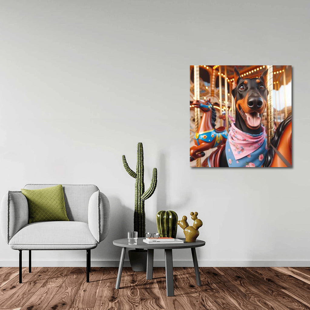 Doberman in Wonderland: Adventures in the Amusement Park