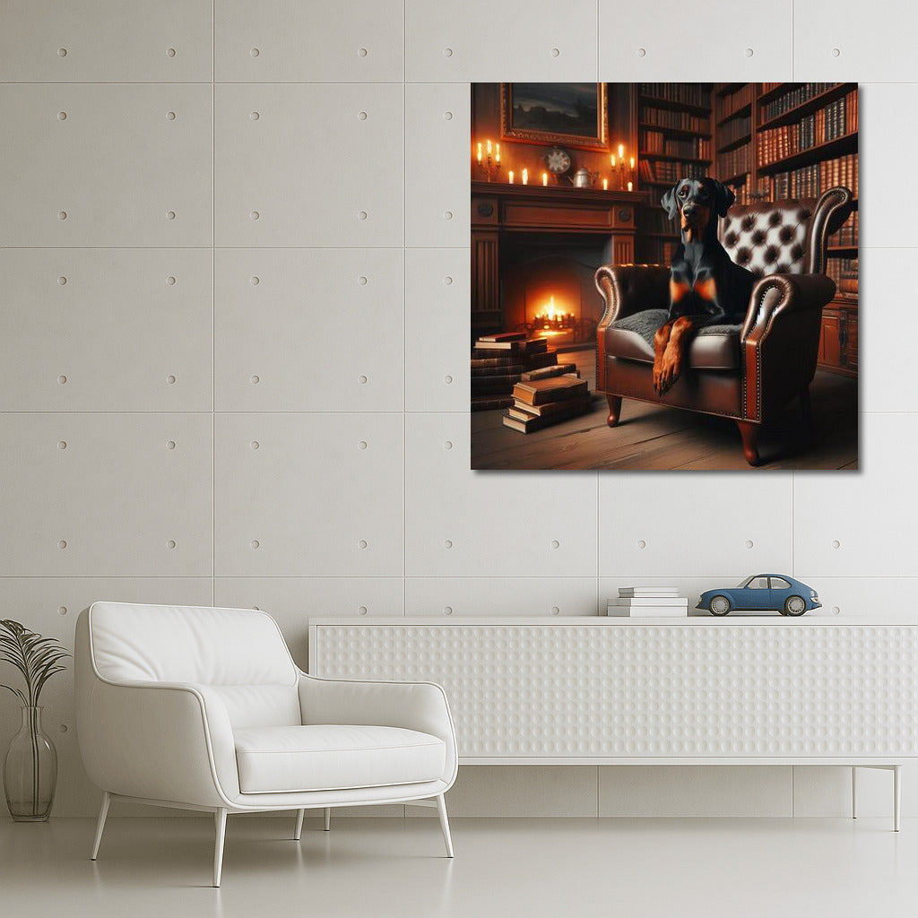 Doberman in the Library: Aristocracy and Comfort for Your Interior