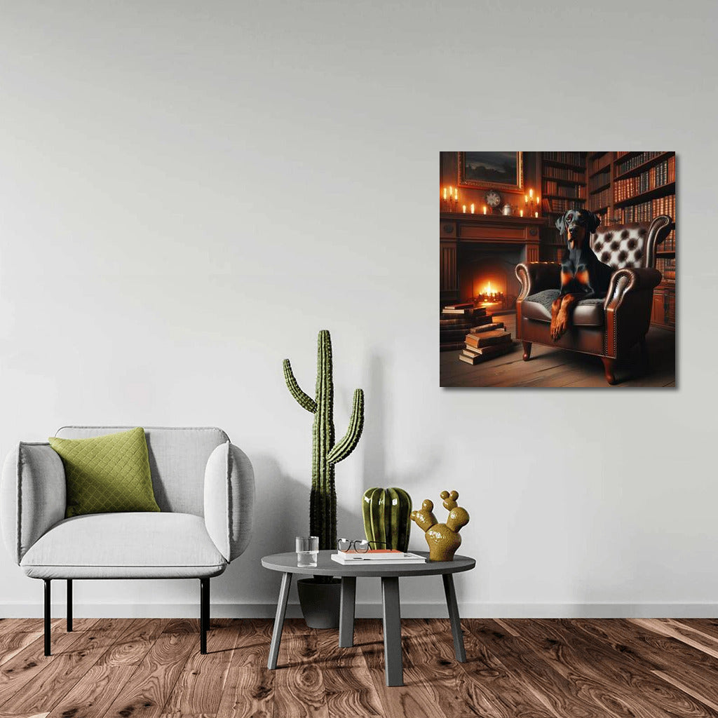 Doberman in the Library: Aristocracy and Comfort for Your Interior
