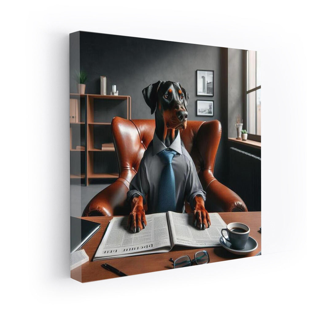 Doberman in the Office: Style and Humor for Your Interior