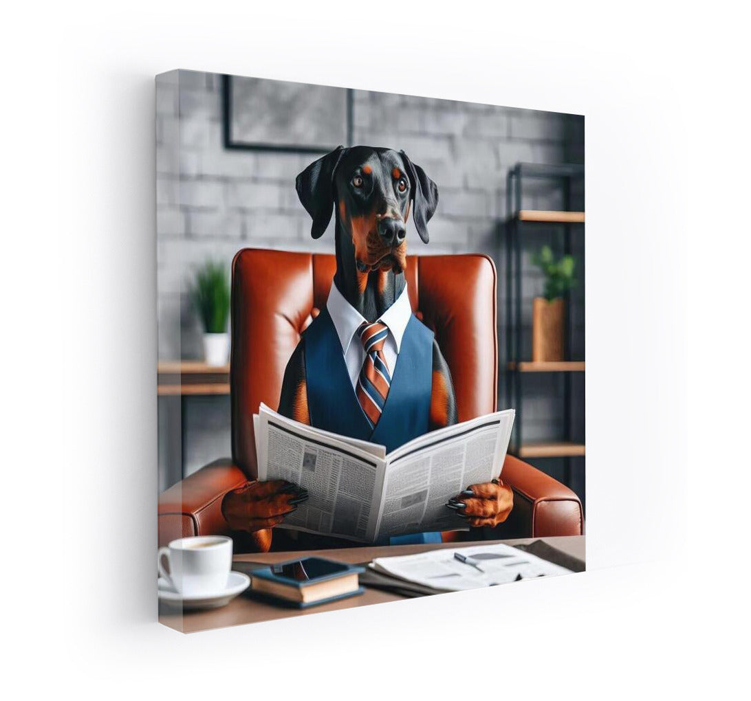 Business Doberman in the Office: Humor and Sophistication in the Interior