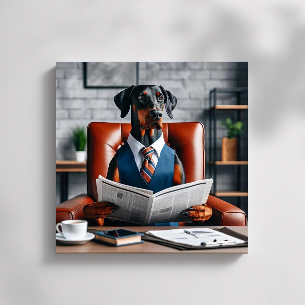 Business Doberman in the Office: Humor and Sophistication in the Interior
