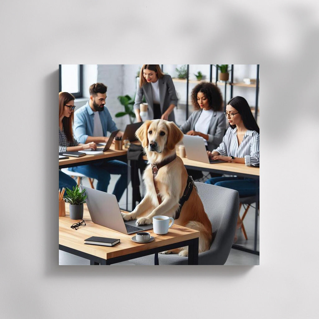 Creative Bulldog in the Office: Inspiration and Team Spirit