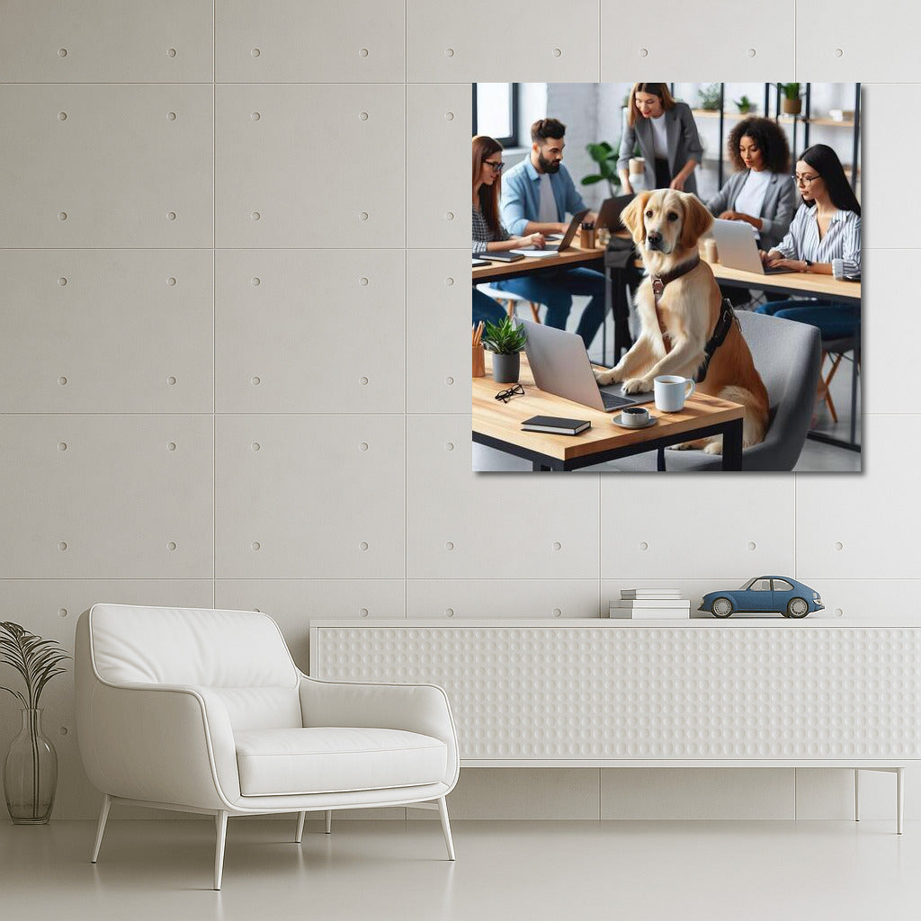 Creative Bulldog in the Office: Inspiration and Team Spirit
