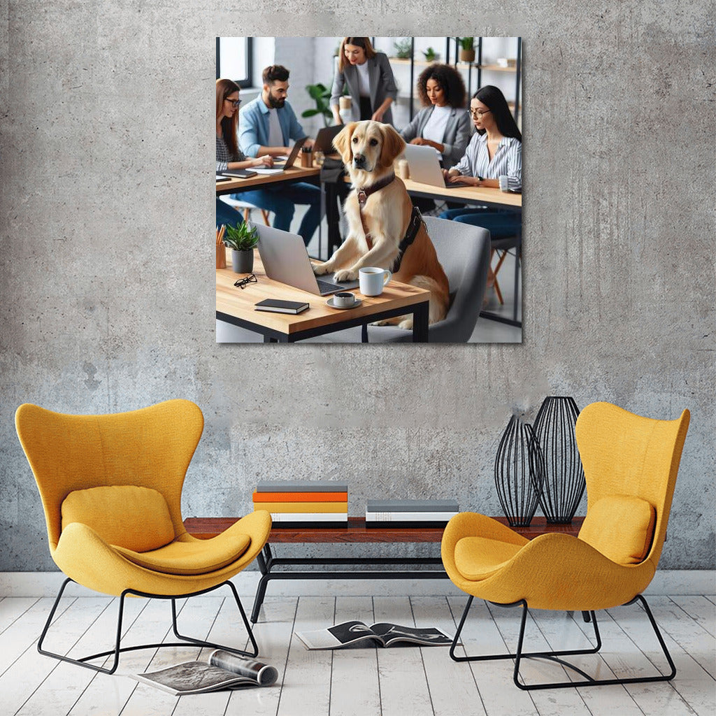 Creative Bulldog in the Office: Inspiration and Team Spirit
