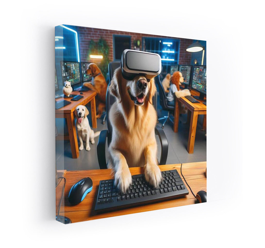 Virtual World with Labrador in Dog Cyber Cafe 3