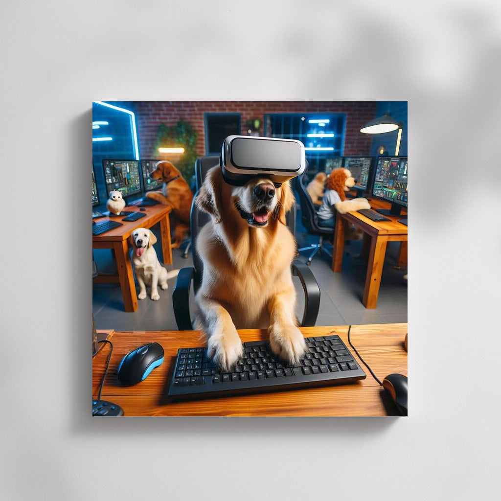 Virtual World with Labrador in Dog Cyber Cafe 3