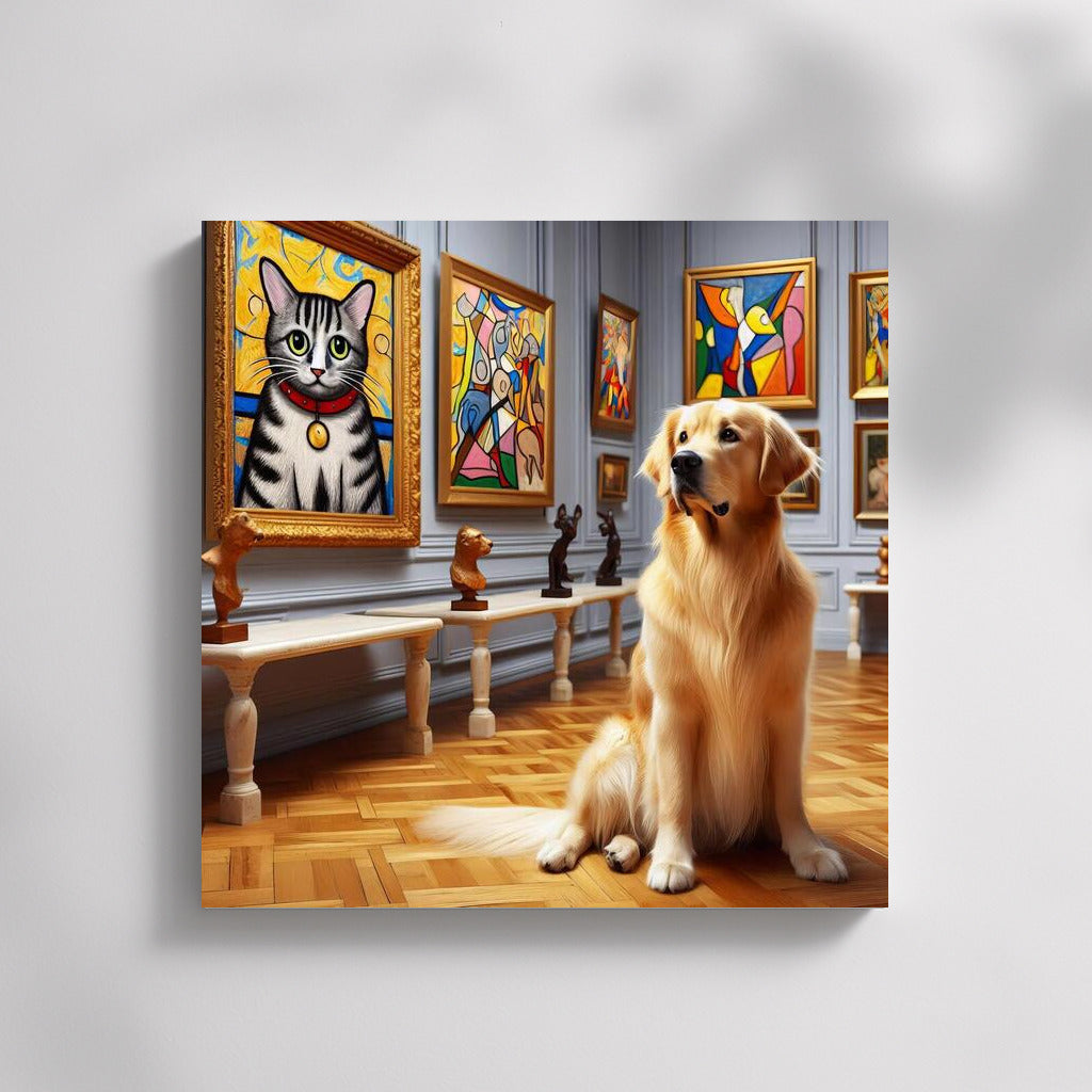 Gallery Gourmet: Dog in the World of Bright Canvases