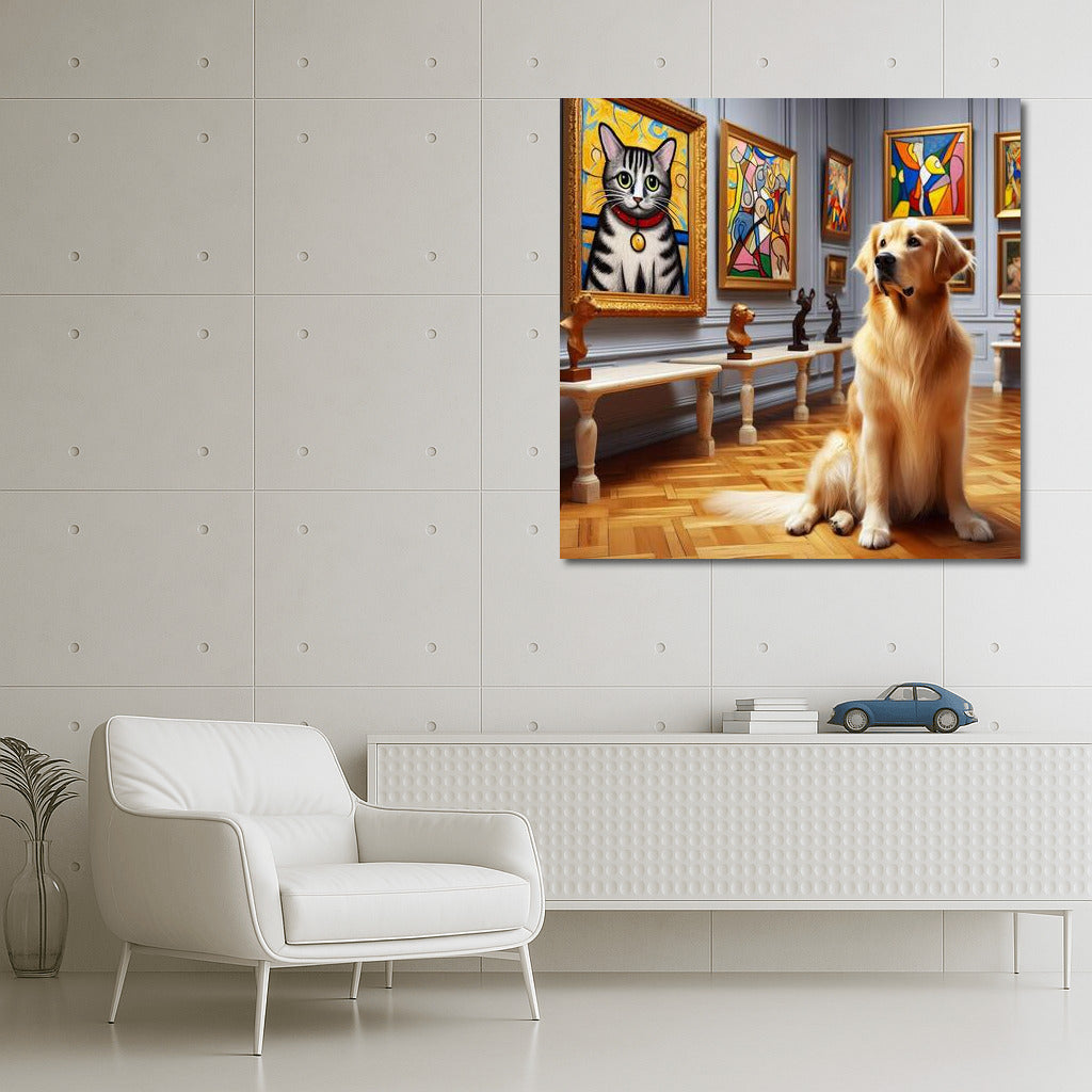 Gallery Gourmet: Dog in the World of Bright Canvases