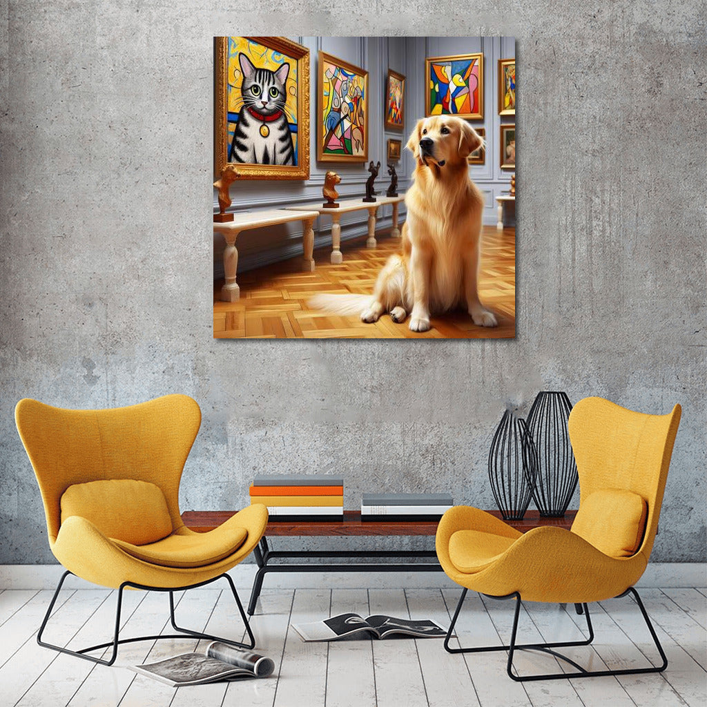 Gallery Gourmet: Dog in the World of Bright Canvases