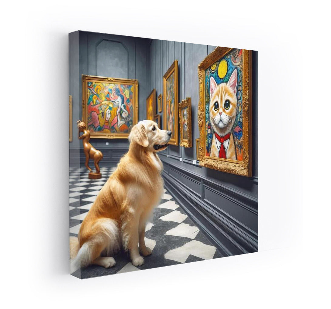 Cultural Visit: Dog in the Art Gallery