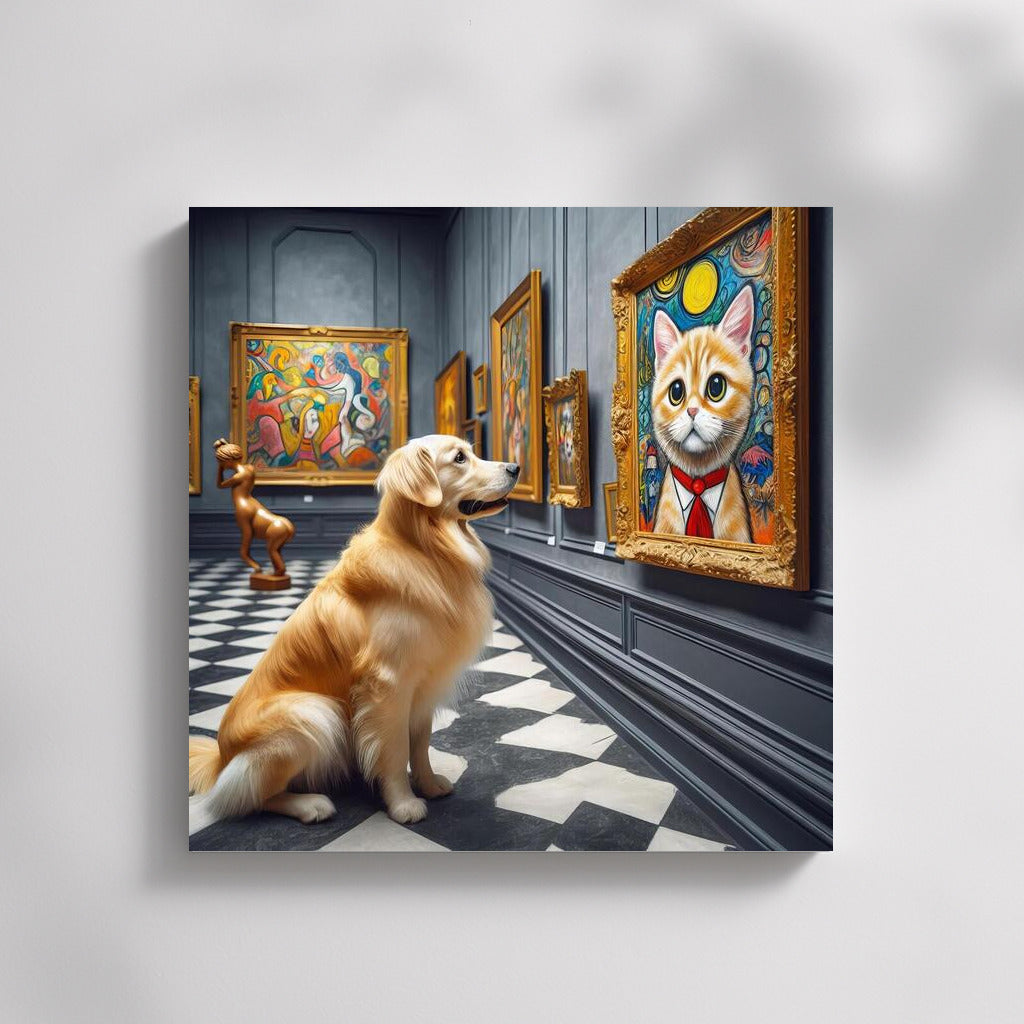 Cultural Visit: Dog in the Art Gallery
