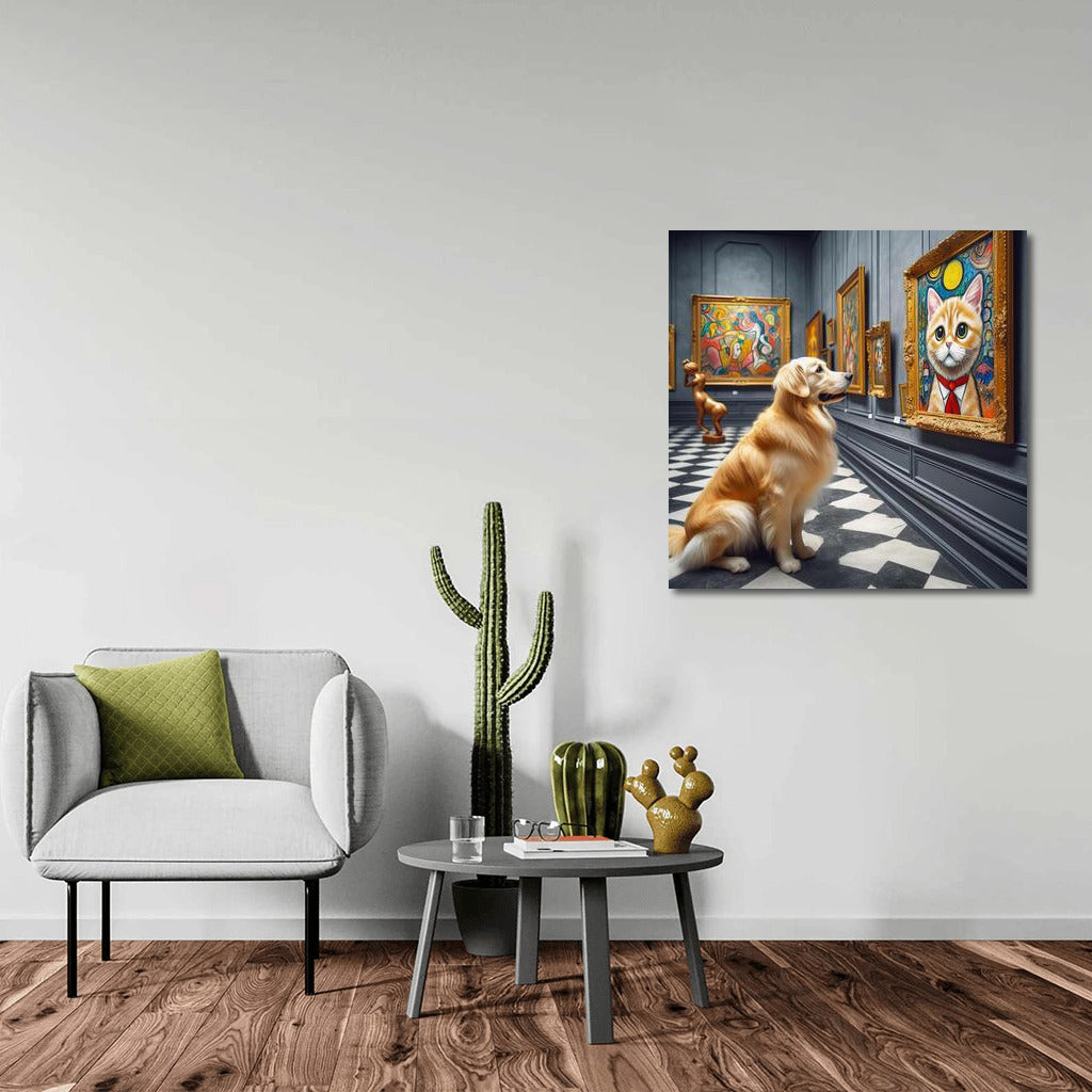 Cultural Visit: Dog in the Art Gallery