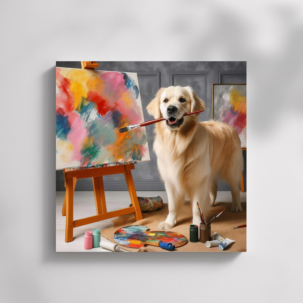 Creative Dog: Abstraction in Bright Colors