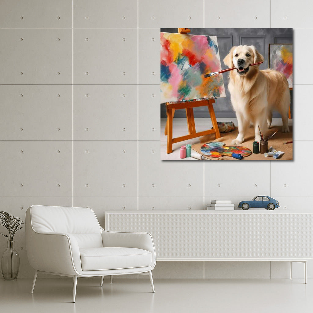 Creative Dog: Abstraction in Bright Colors