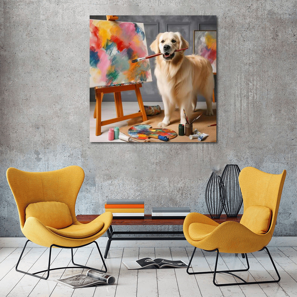 Creative Dog: Abstraction in Bright Colors