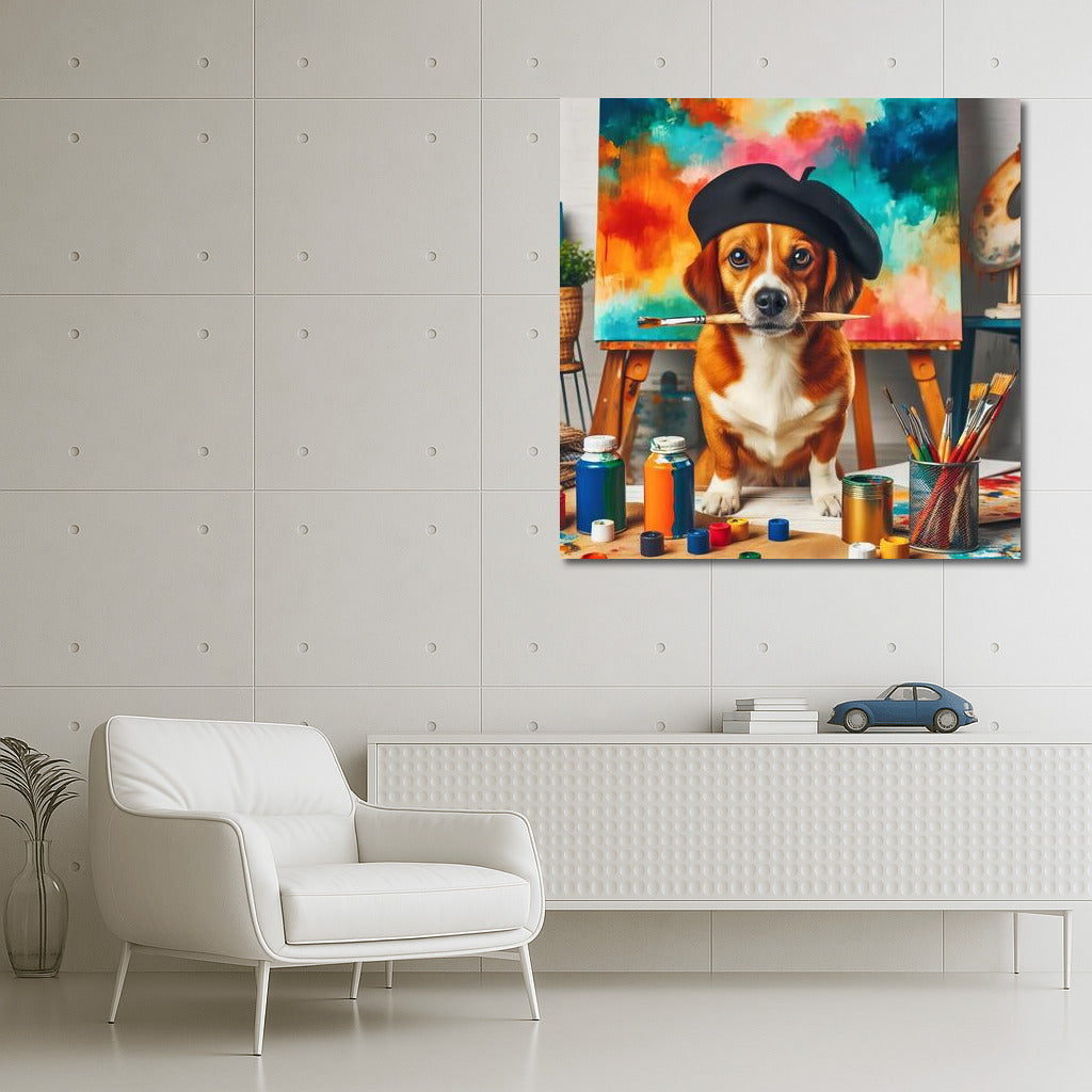 Creative Bulldog in Bright Studio: Joy and Comfort for Your Home