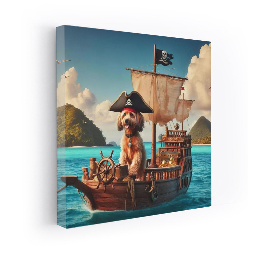 Fluffy Captain: Pirate Dogs and Treasure Island