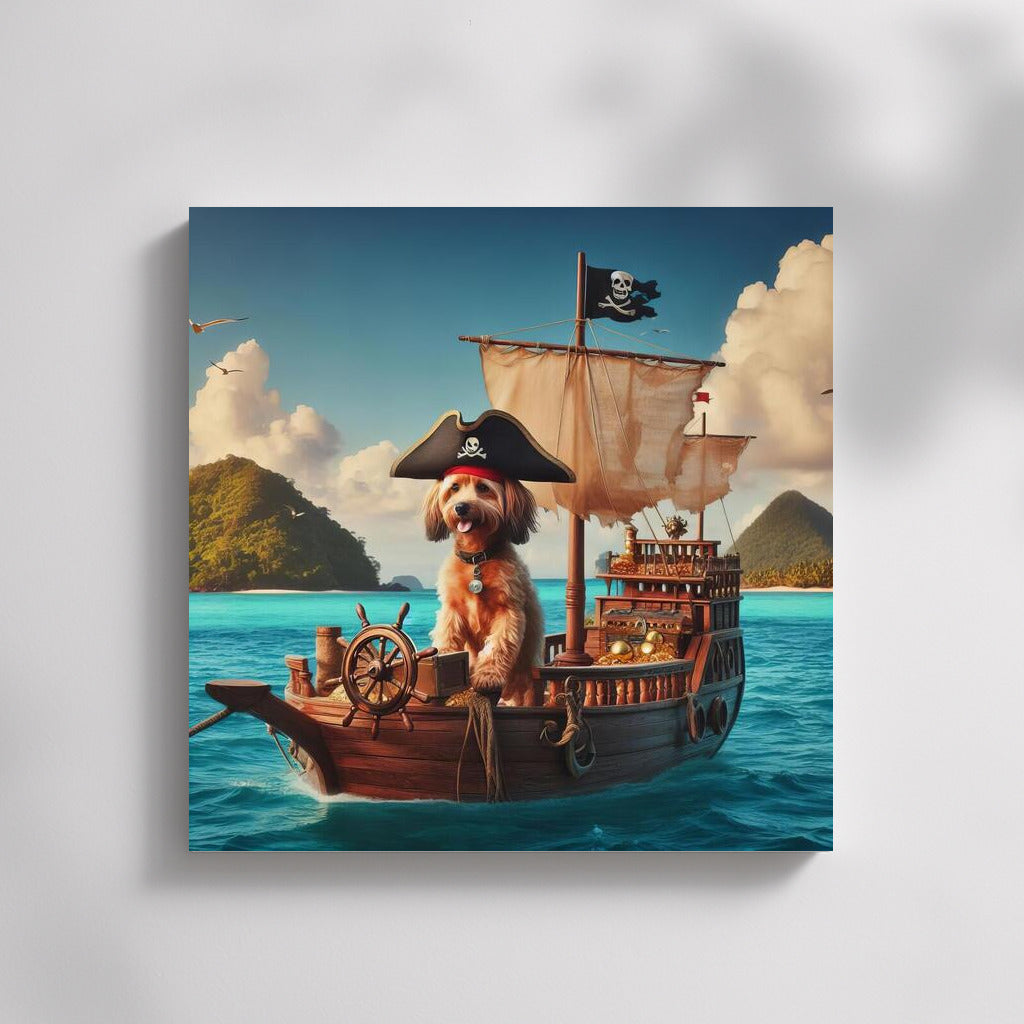 Fluffy Captain: Pirate Dogs and Treasure Island
