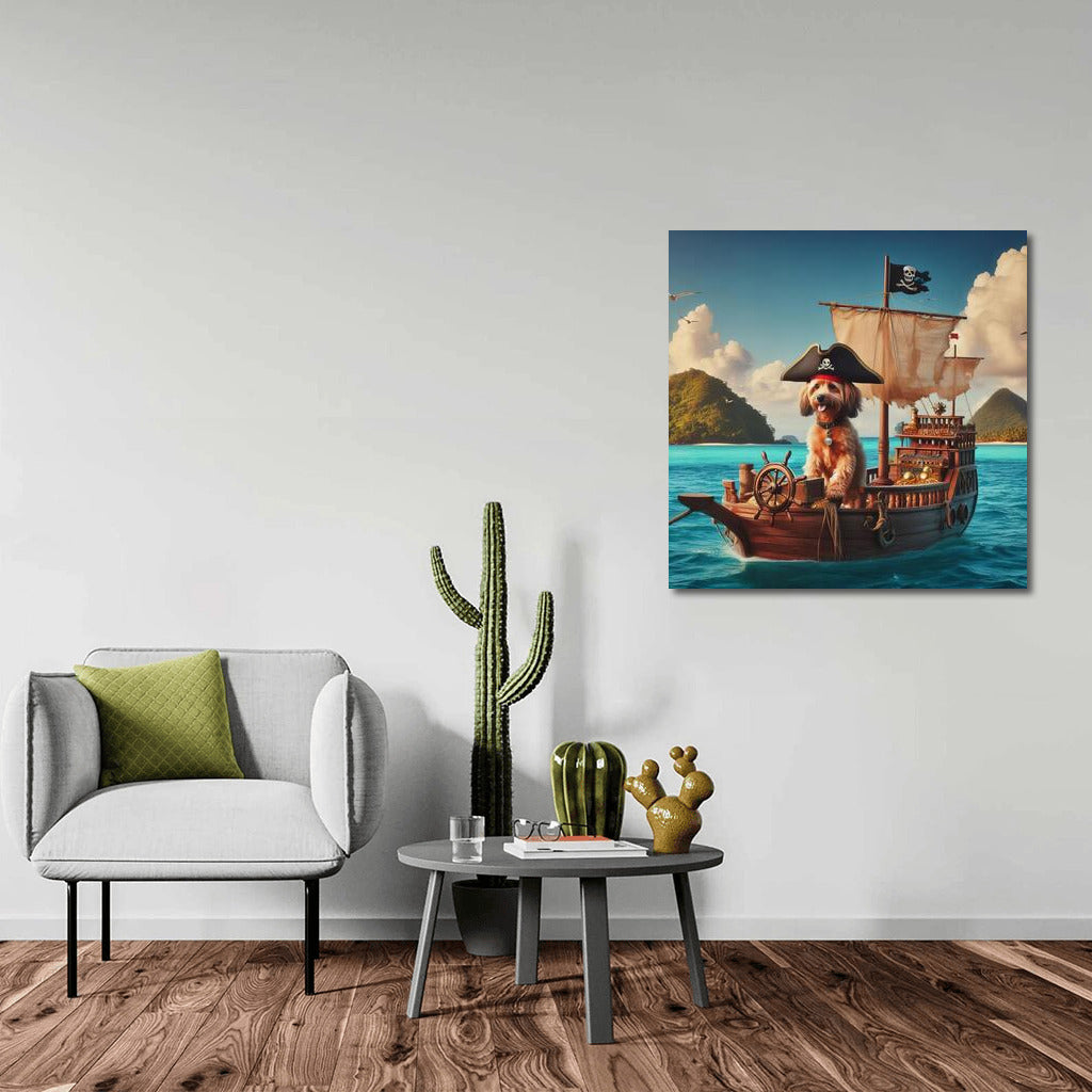 Fluffy Captain: Pirate Dogs and Treasure Island