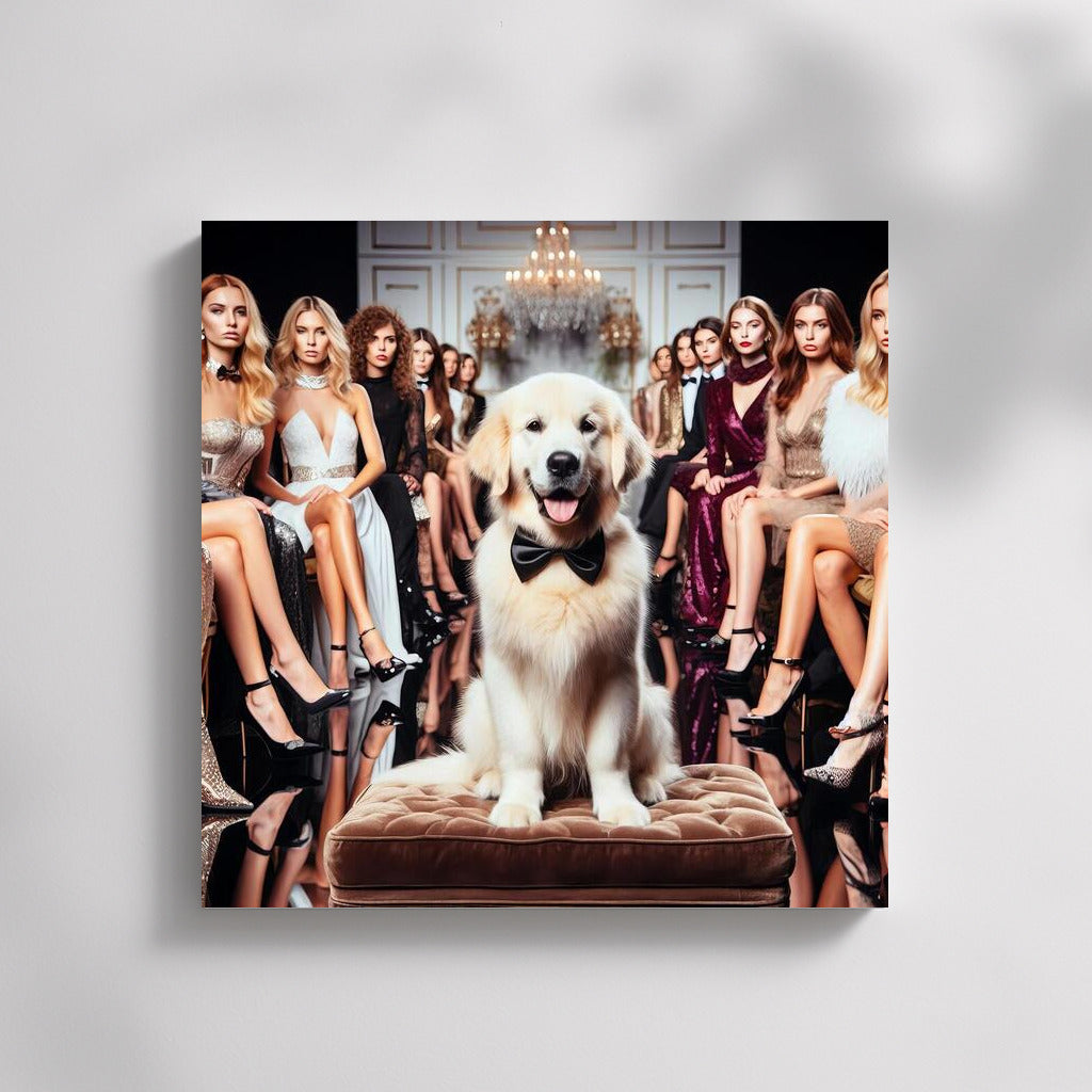 Fluffy Fashionista on the Catwalk: Dog at the Fashion Show 2