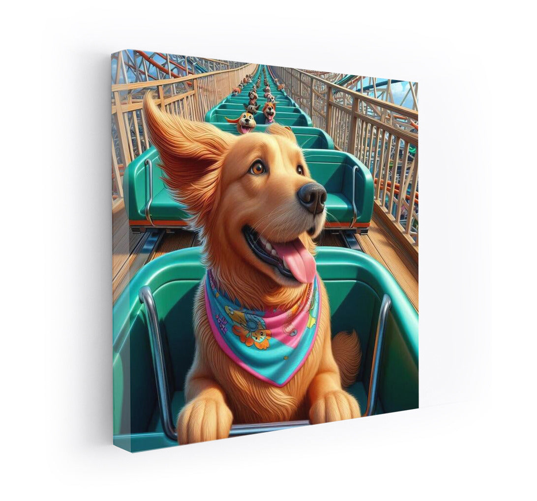 Dog on a Ferris Wheel: Vivid Emotions in an Amusement Park