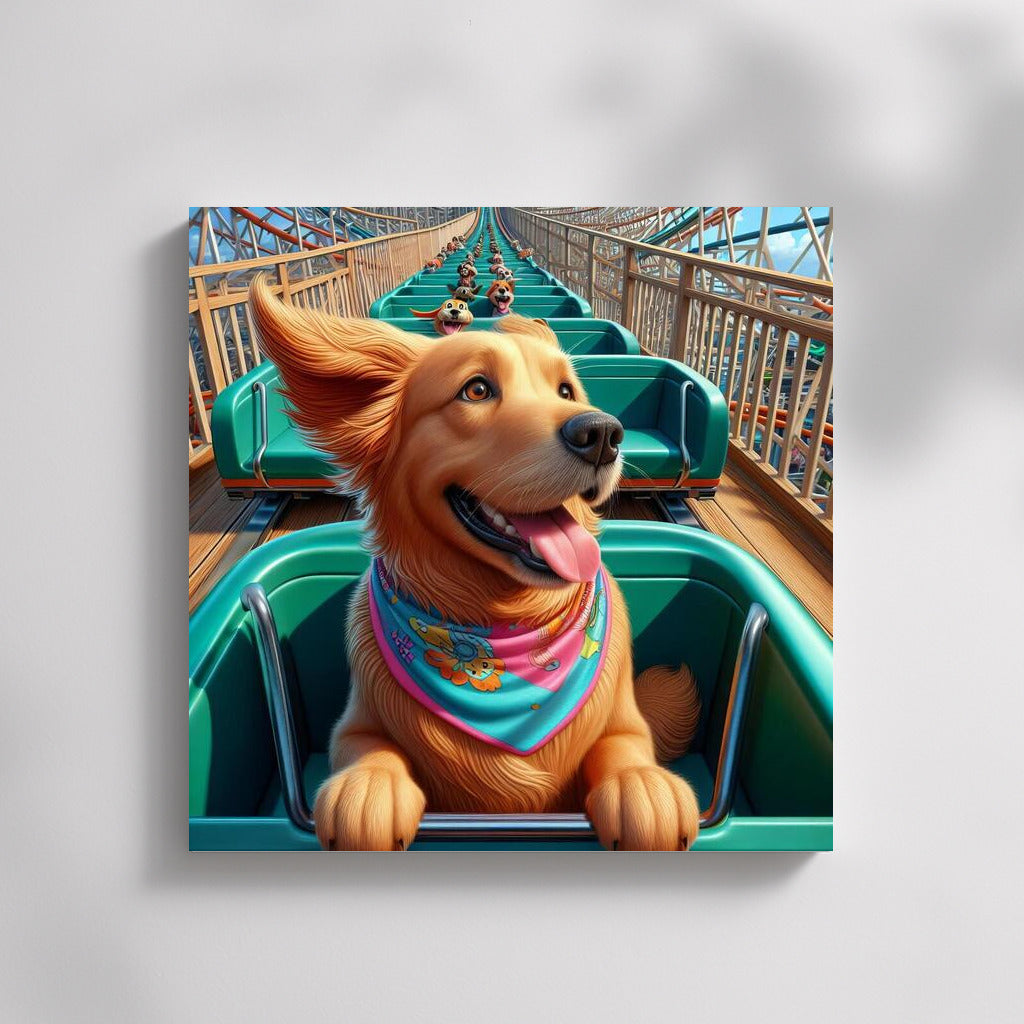 Dog on a Ferris Wheel: Vivid Emotions in an Amusement Park
