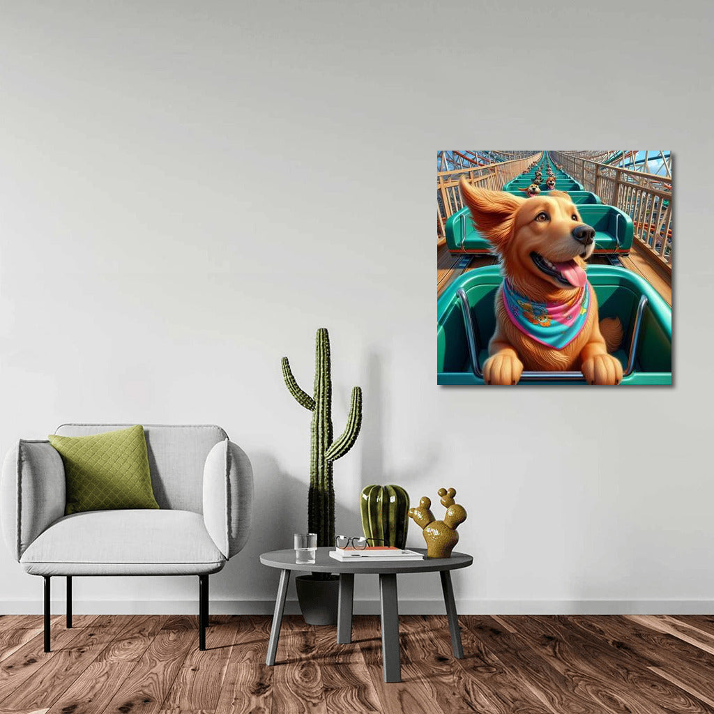 Dog on a Ferris Wheel: Vivid Emotions in an Amusement Park