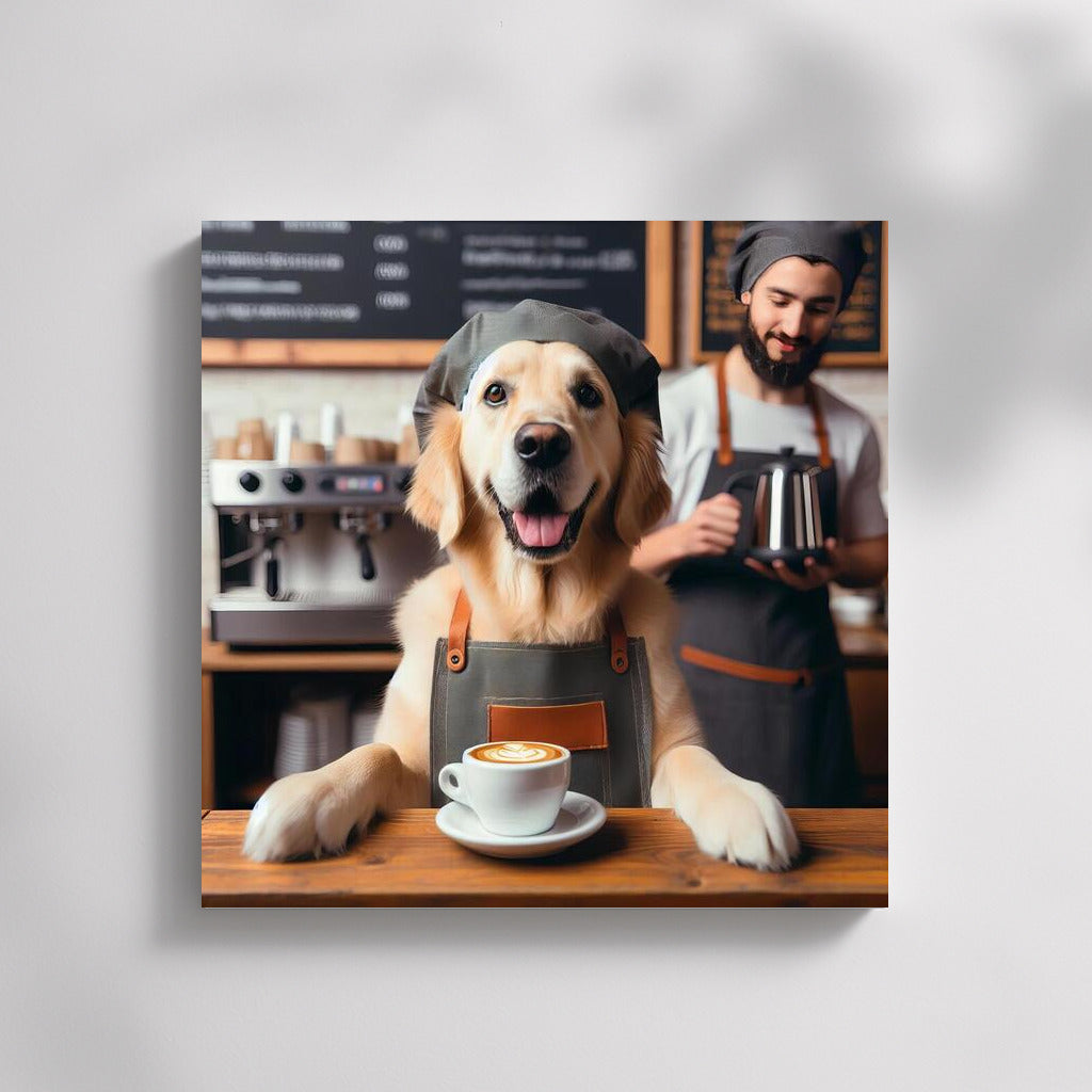 Coffee Masterpiece by Barista Dog: Charm for Your Cafe