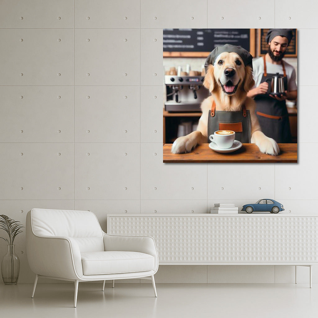 Coffee Masterpiece by Barista Dog: Charm for Your Cafe
