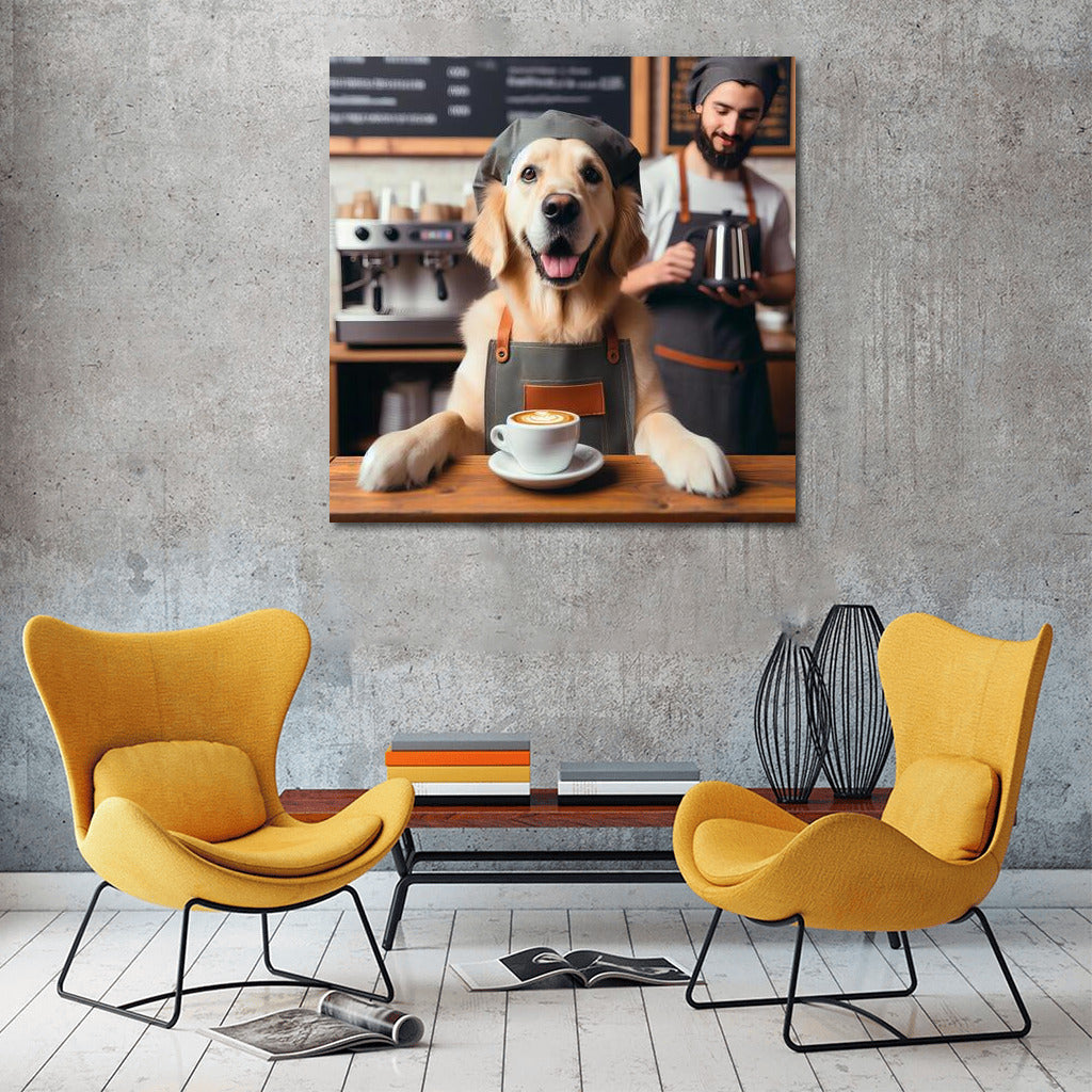 Coffee Masterpiece by Barista Dog: Charm for Your Cafe