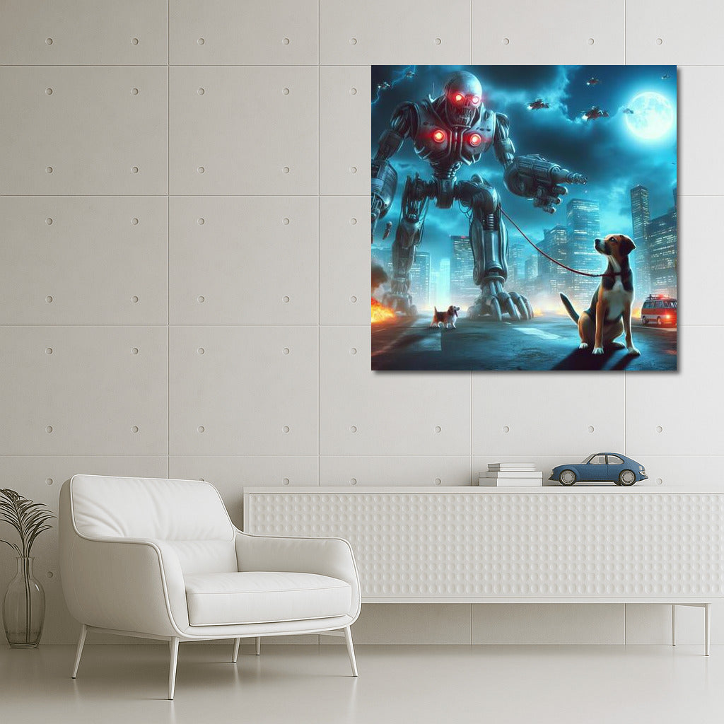 Space Defender: Hero Dog in Giant Robot vs. Aliens