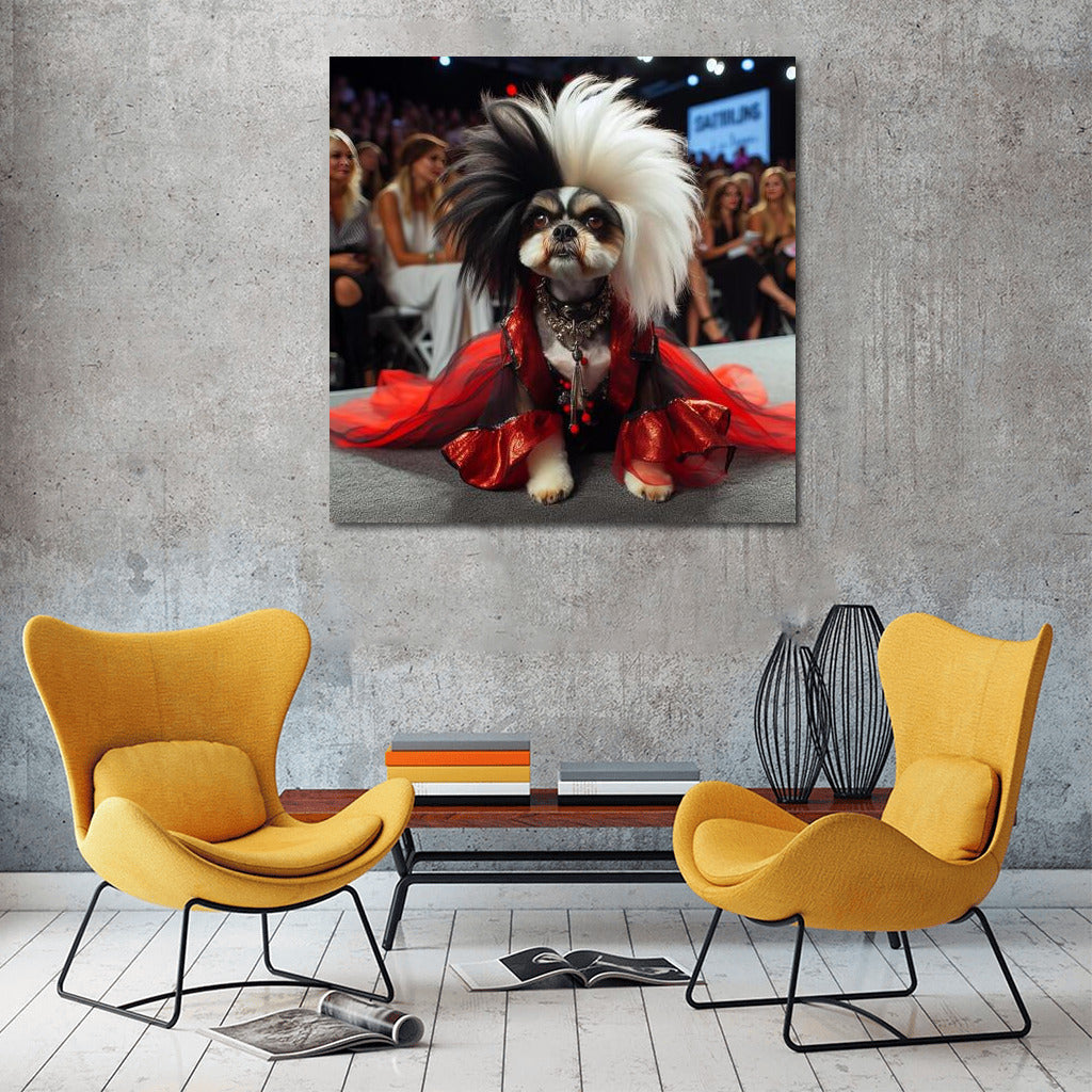 Dog Cruella in Disney Style: A Bright Look for Fashionistas