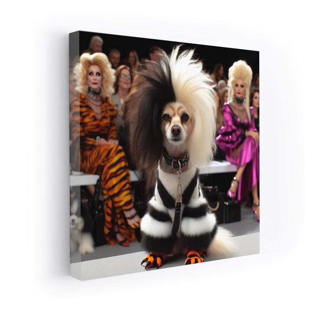 Glamorous Cruella-Style Bulldog: A Bright Accent for the Interior