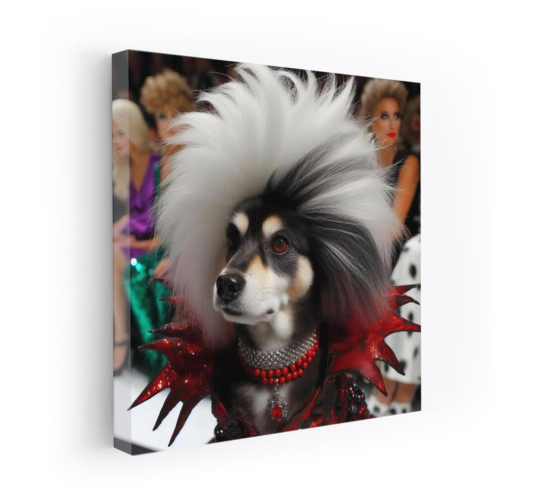 Adorable Dalmatian in Disney and Cruella Style