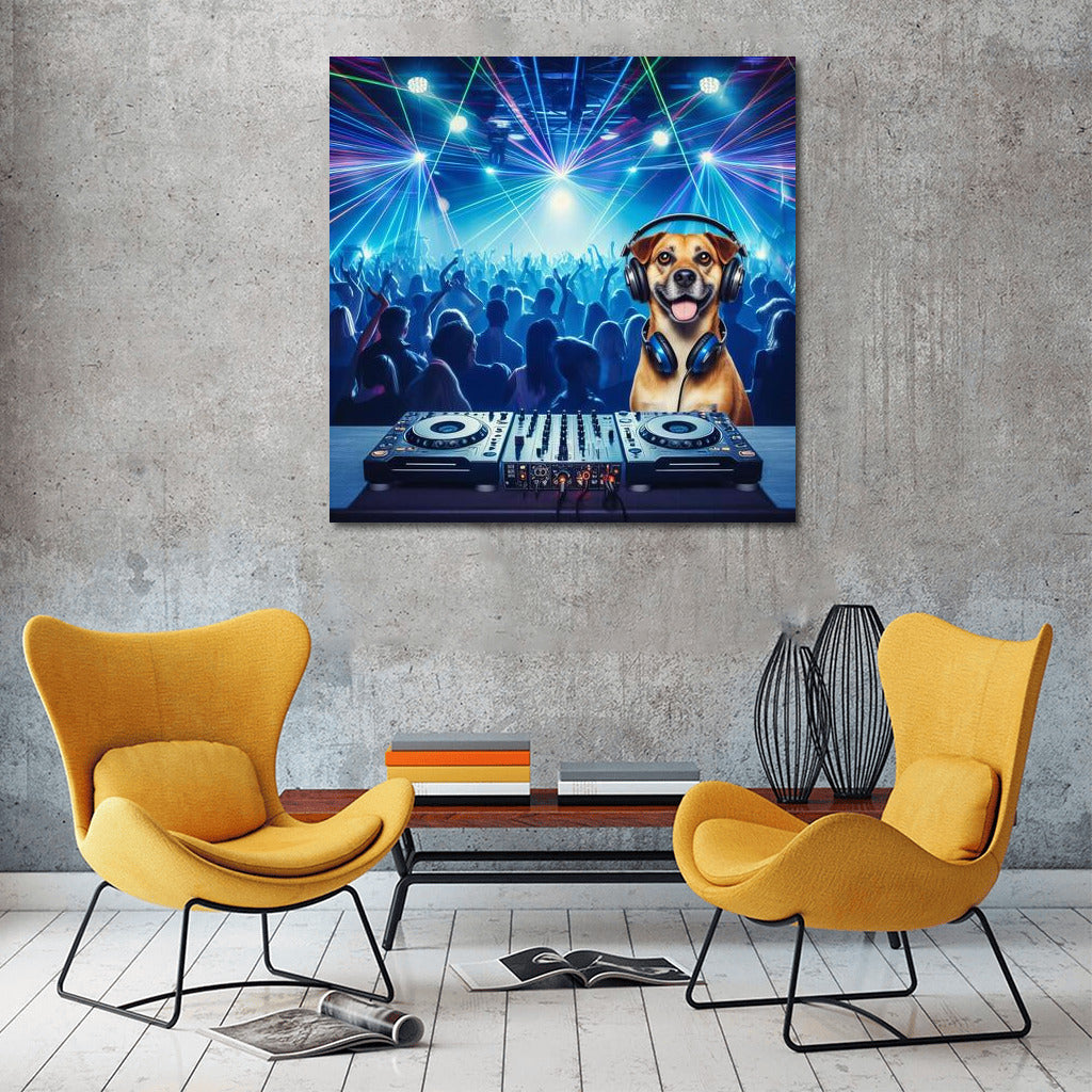 Fluffy DJ Party: Dog at the Control 2